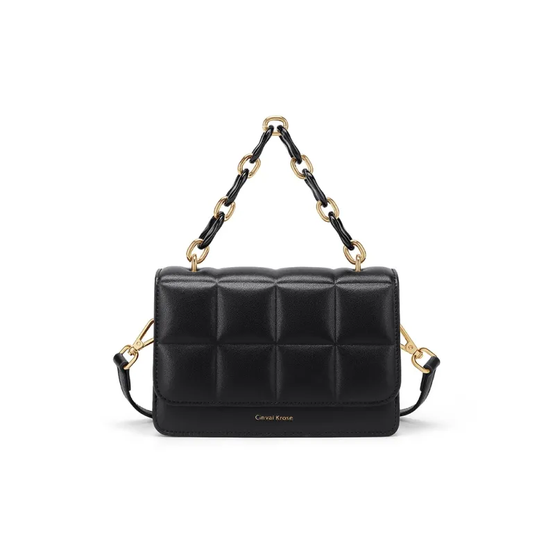 Simvay Clos Cow Leather With Synthetic Leather Shoulder Bag Crossbody Bag Handbags Small Size Women's-8