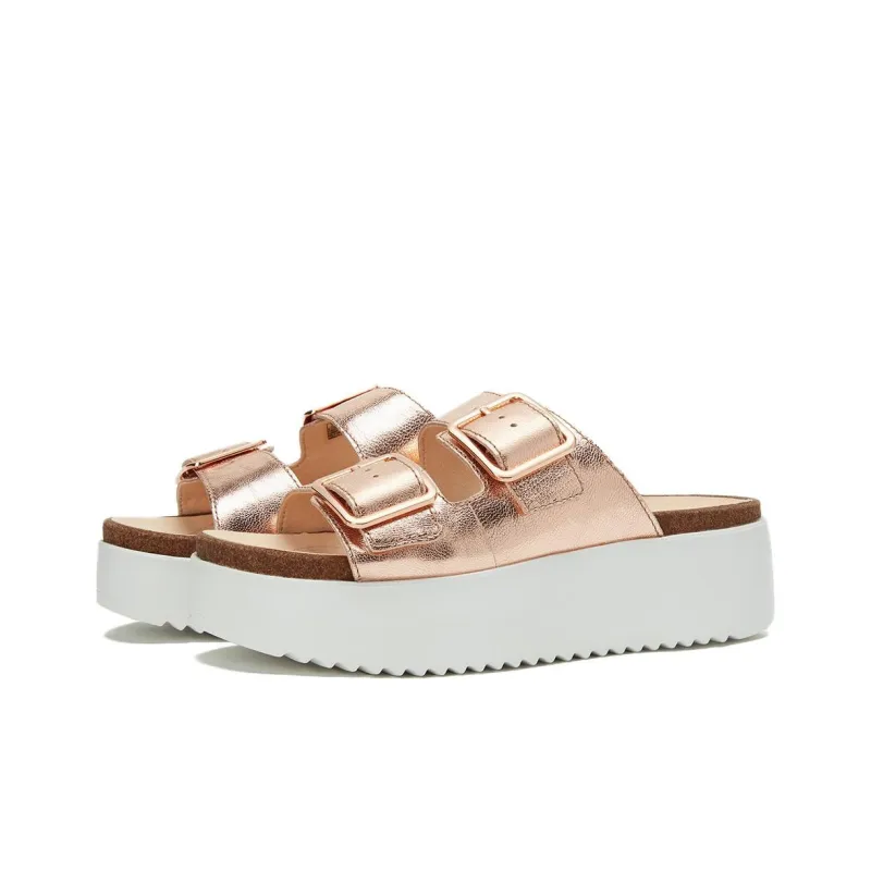 Clarks Slide Slippers Women's Gold-1