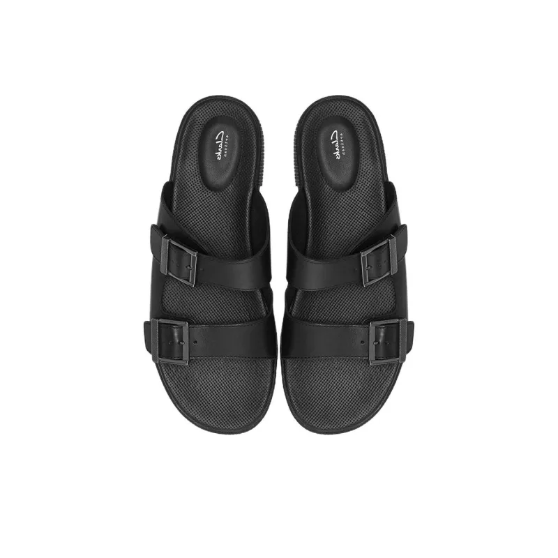 Clarks Slide Slippers Men's Black-2