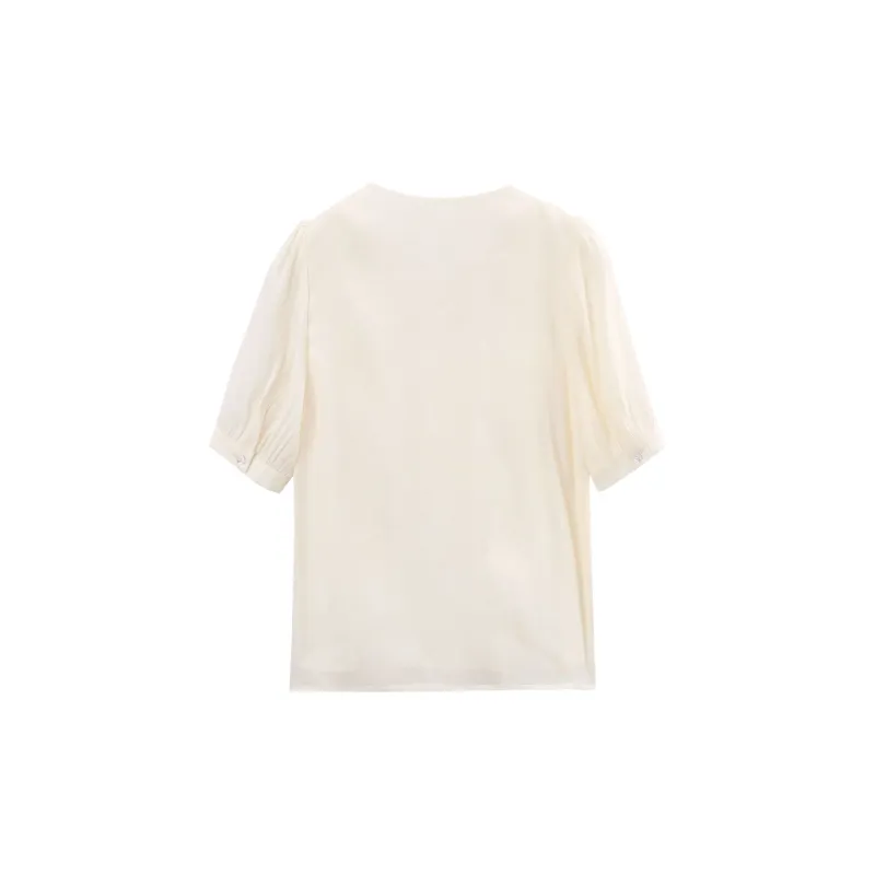 A Paradise For Awakening Shirt Women's Beige-1