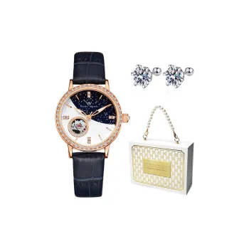 Welly Merck Automatic Mechanical Movement Women's Watch Blue Dial