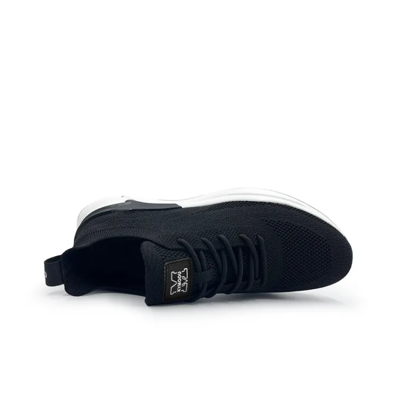 KYMOOU GhostKnit Mesh Cushioned Slip Resistant Breathable Low Top Casual Shoes Men's Black-2