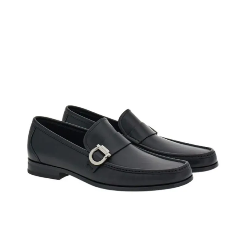 Ferragamo Loafers Men Black-2