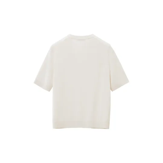 OVV Knitwear Women's Ecru Solid Color 03-1