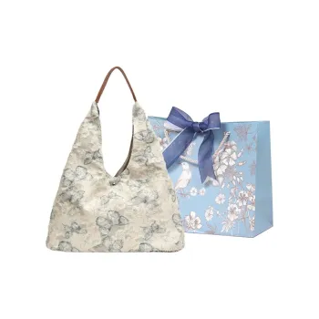 REDOO PU Shoulder Bag Regular Women's Butterfly White/Floral Red
