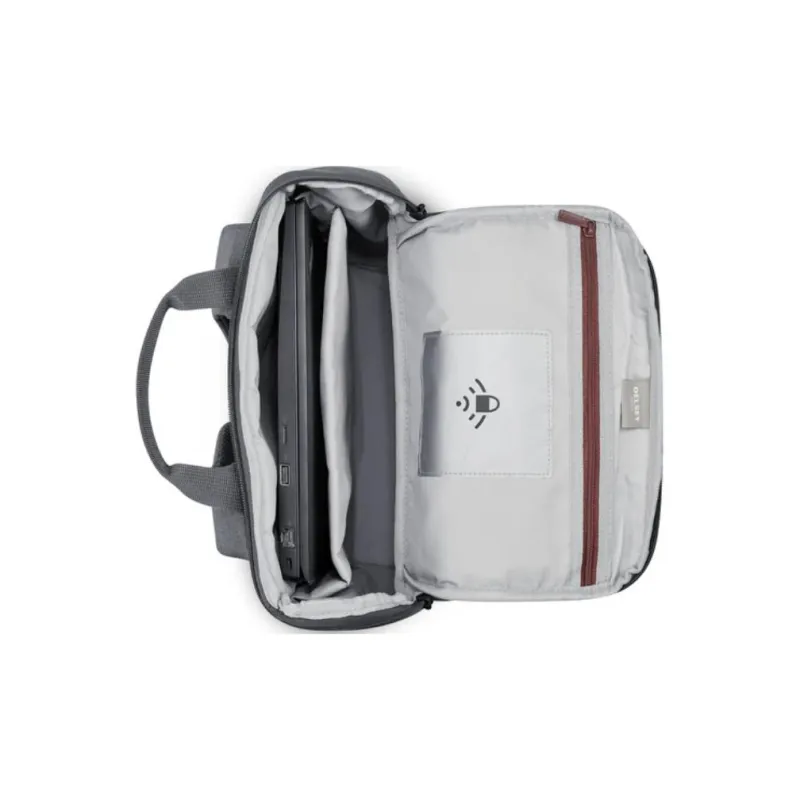 DELSEY Polyester Backpack Unisex Charcoal Gray-3