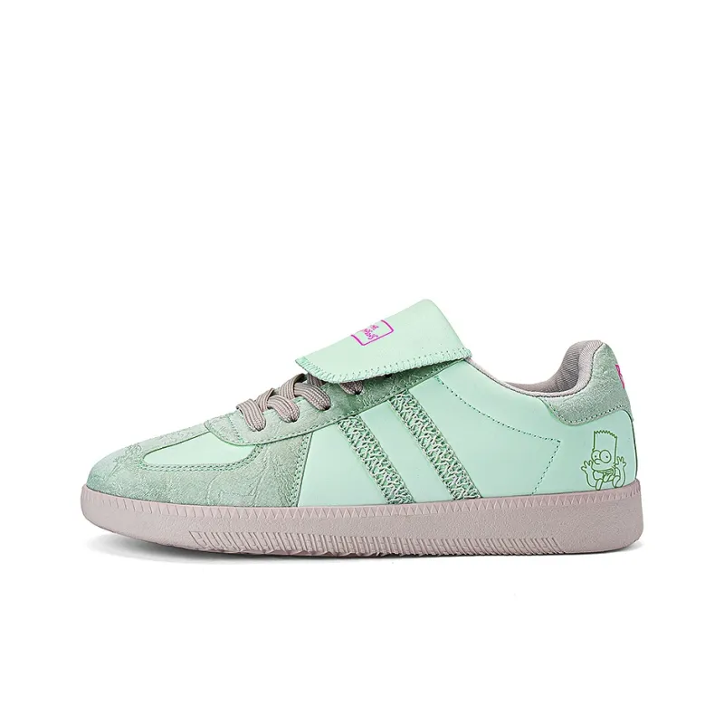 The Simpsons Skateboard Shoes Unisex Low Top Beige Apricot/Lotus Leaf Green/Silver Gray-8