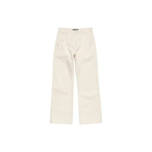 Acne Studios 2024 Autumn/Winter Collection Casual Pants Unisex Oatmeal