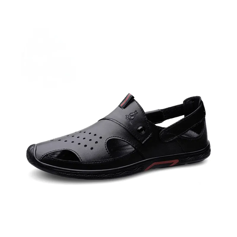AUSFAMDS Casual Shoes Men Low Top Black-1