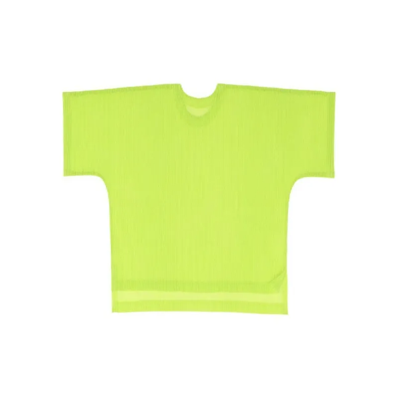 PLEATS PLEASE ISSEY MIYAKE T Shirt Women's Yellow Green-2