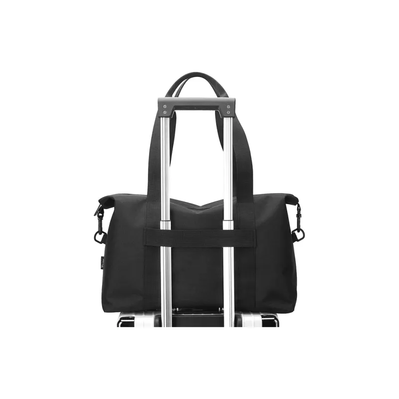 DOSRFINI Nylon Travel Bag Regular Unisex Black/Dark Blue/Green-1