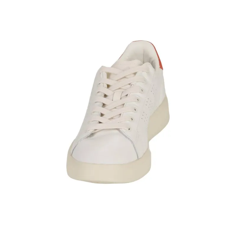 Adidas ADVANTAGE PREMIUM Durable Breathable Low Top Skateboard Shoes Men's White Orange-3