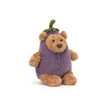 JELLYCAT Bartholomew Bear Aubergine Plush Toy