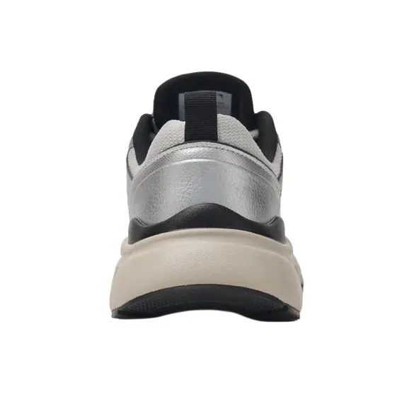 MLB Chunky Runner Fastball Wear Resistant Low Top Casual Running Shoes Unisex White Gray Silver-4