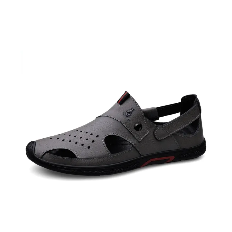 AUSFAMDS Casual Shoes Men Low Top Black-4