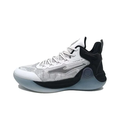 Erke Basketball Shoes Men Mid-Top White/Black