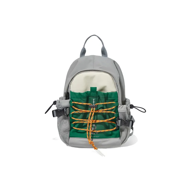 LIVEBOX EN DIRECT Nylon Backpack Regular Women's Gray Purple/White Green-4