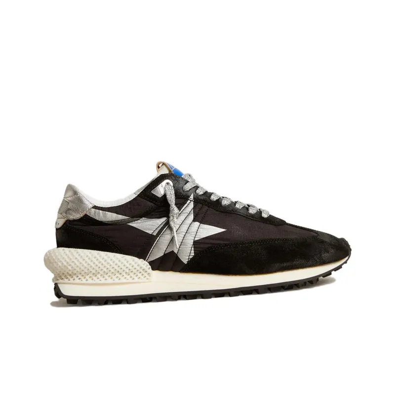 Golden Goose Women's Marathon 'Black Metallic Silver'-1
