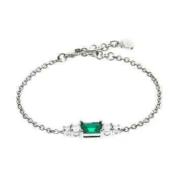 CHIARA FERRAGNI Alloy, Zircon, Emerald Bracelets Women's Silver