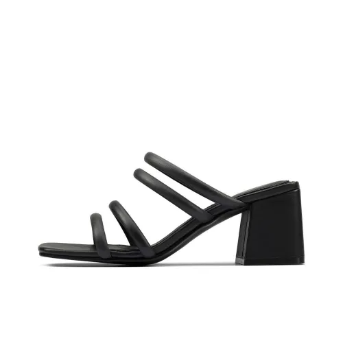Clarks Slide Slippers Women's Black