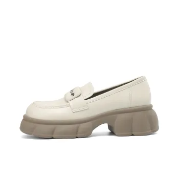 JOSINY Loafers 5.5cm Women's Black/Ecru
