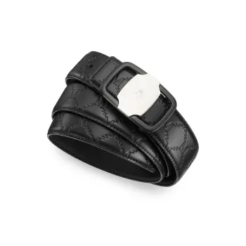 FAIRWHALE Fashion Smooth Buckle Head Layer Cow Leather Brand Texture Belt Men's Width 3.5CM