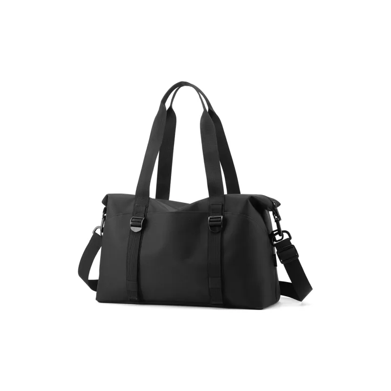DOSRFINI Nylon Travel Bag Regular Unisex Black/Dark Blue/Green-0