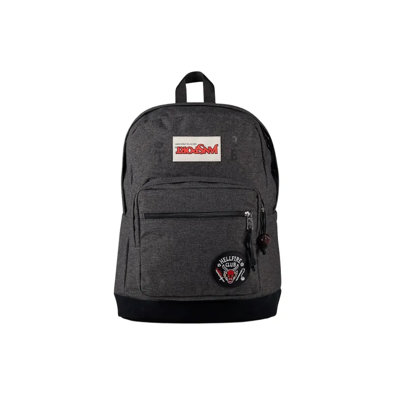 JanSport X Netflix STRANGER THINGS Stranger Things, Collaboration Polyester Backpack Unisex Black-0