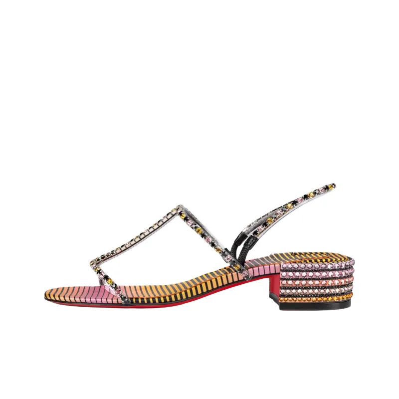 CL Simple Queenie One Strap Sandals 2.5cm Women's Multicolor-0