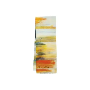Oscar De La Renta Brush-print Cashmere Scarf
