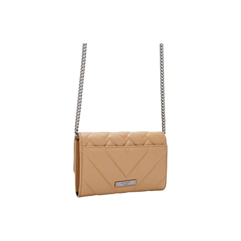 Kurt Geiger London Lambskin Shoulder Bag Crossbody Bag Wallet Women's Camel-2