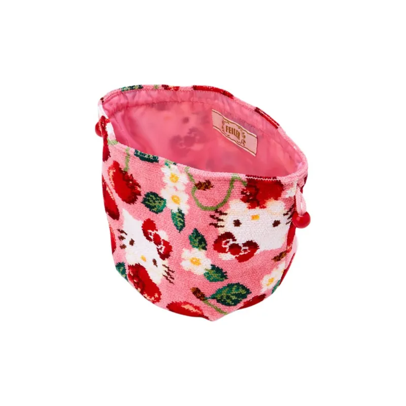 Sanrio Cotton Fabric Storage Bag Women's Pink-3
