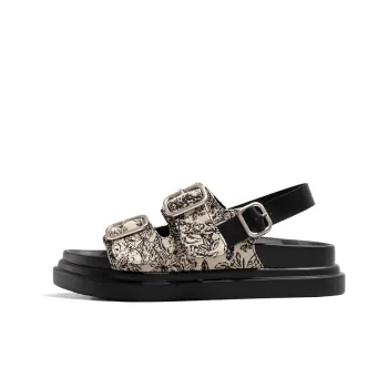 Old Meow Chinese Style New Chinese Style Platform One Strap Sandals Women's