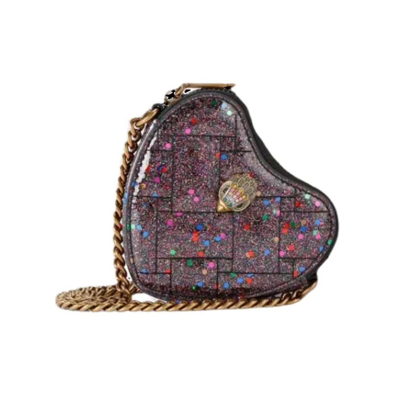 Kurt Geiger London Ethenyl Heart-Shaped Bag Shoulder Bag Crossbody Bag Micro Women's Black & Multicolor-1