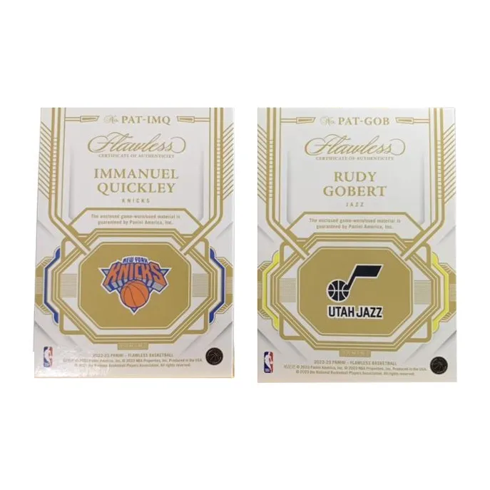 PANINI Gobert, Quickley Panini Gobert, Quinn, Player Card, Card Quality Universal Sports Cards 2 Pcs-1