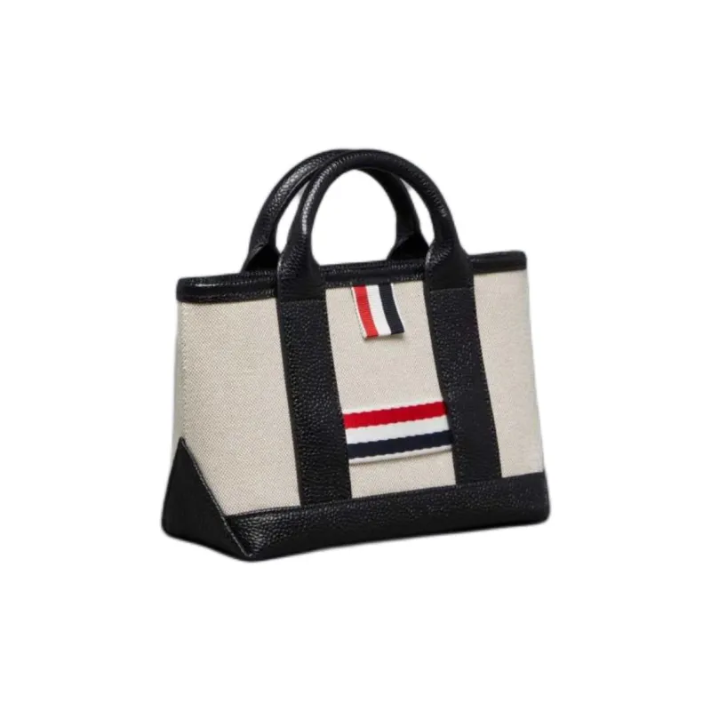 THOM BROWNE Rwb Striped Mini Tote Bag-1