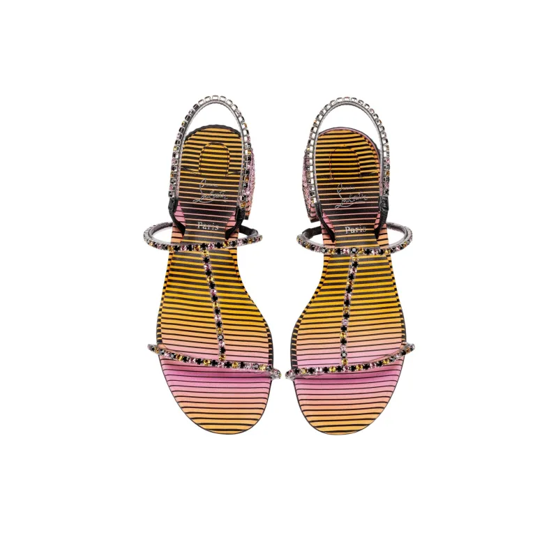 CL Simple Queenie One Strap Sandals 2.5cm Women's Multicolor-3