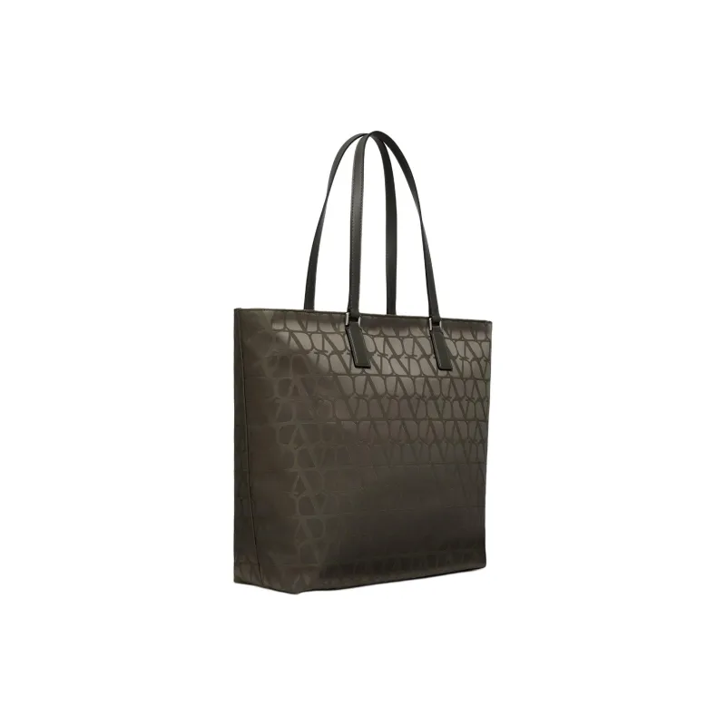 Valentino Calfskin Tote Bag, Shopping Bag, Shoulder Bag, Handbag Women's Army Green-1