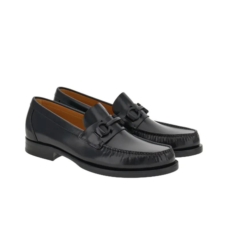 Ferragamo Loafers Men Black-2
