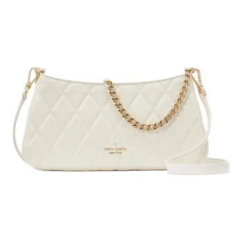 Kate Spade Leather Shoulder Bag Crossbody Bag Women's White