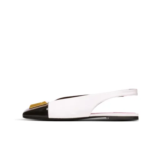 BALMAIN Eden Leather Ballerina Shoes Women's