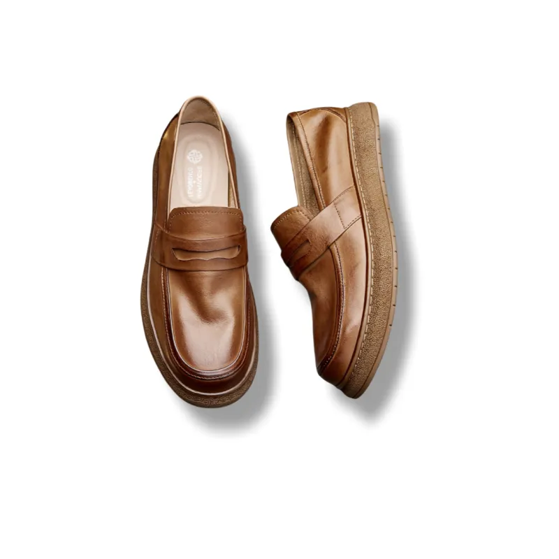 Brounvanm Loafers Men Black/Brown-3