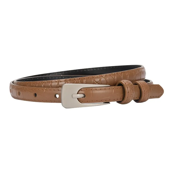 YUZHAOLIN Unique Casual Design With Jeans Leather Belts Women's 1.4cm Width-2