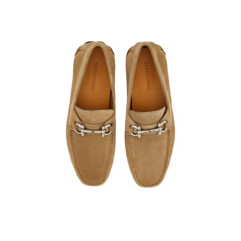FERRAGAMO GANCINI Loafers Men's Light Brown-3