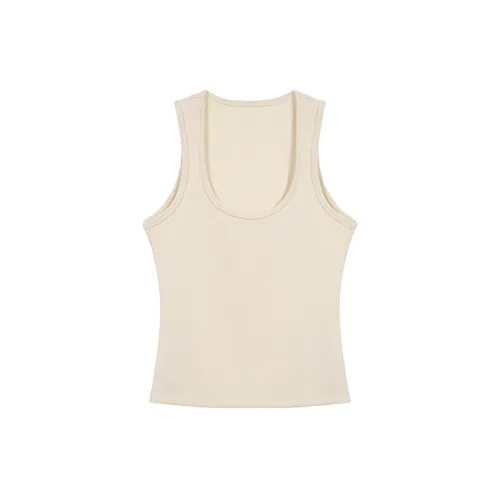 LOKUINTUS Tank Tops Women's Apricot