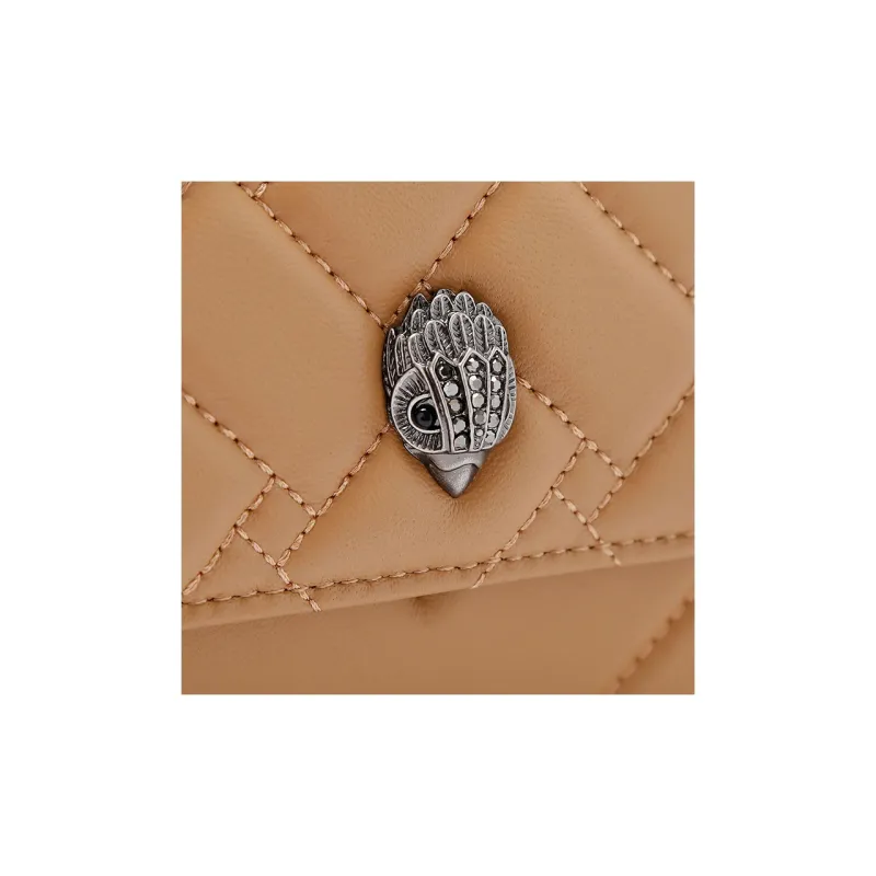 Kurt Geiger London Lambskin Shoulder Bag Crossbody Bag Wallet Women's Camel-4