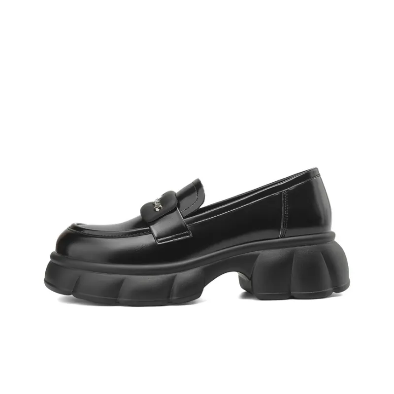 JOSINY Loafers 5.5cm Women's Black/Ecru-0