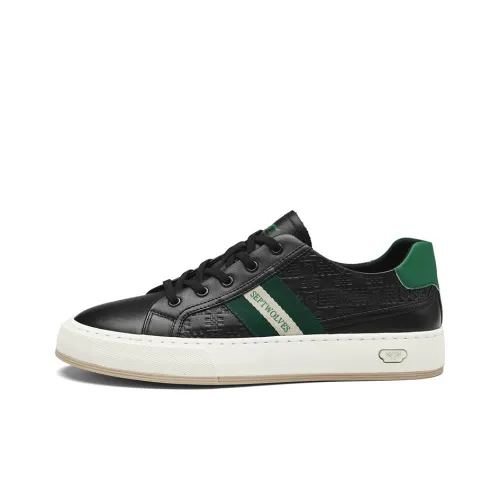 SEPTWOLVES Skateboard Shoes Men Low-Top