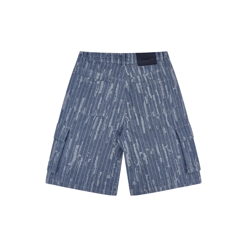 PASET Denim Shorts Unisex Blue-1