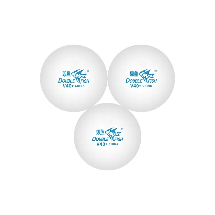 DOUBLEFISH Table Tennis High Molecular Weight Stitched Ball High Rebound Resilient White-16